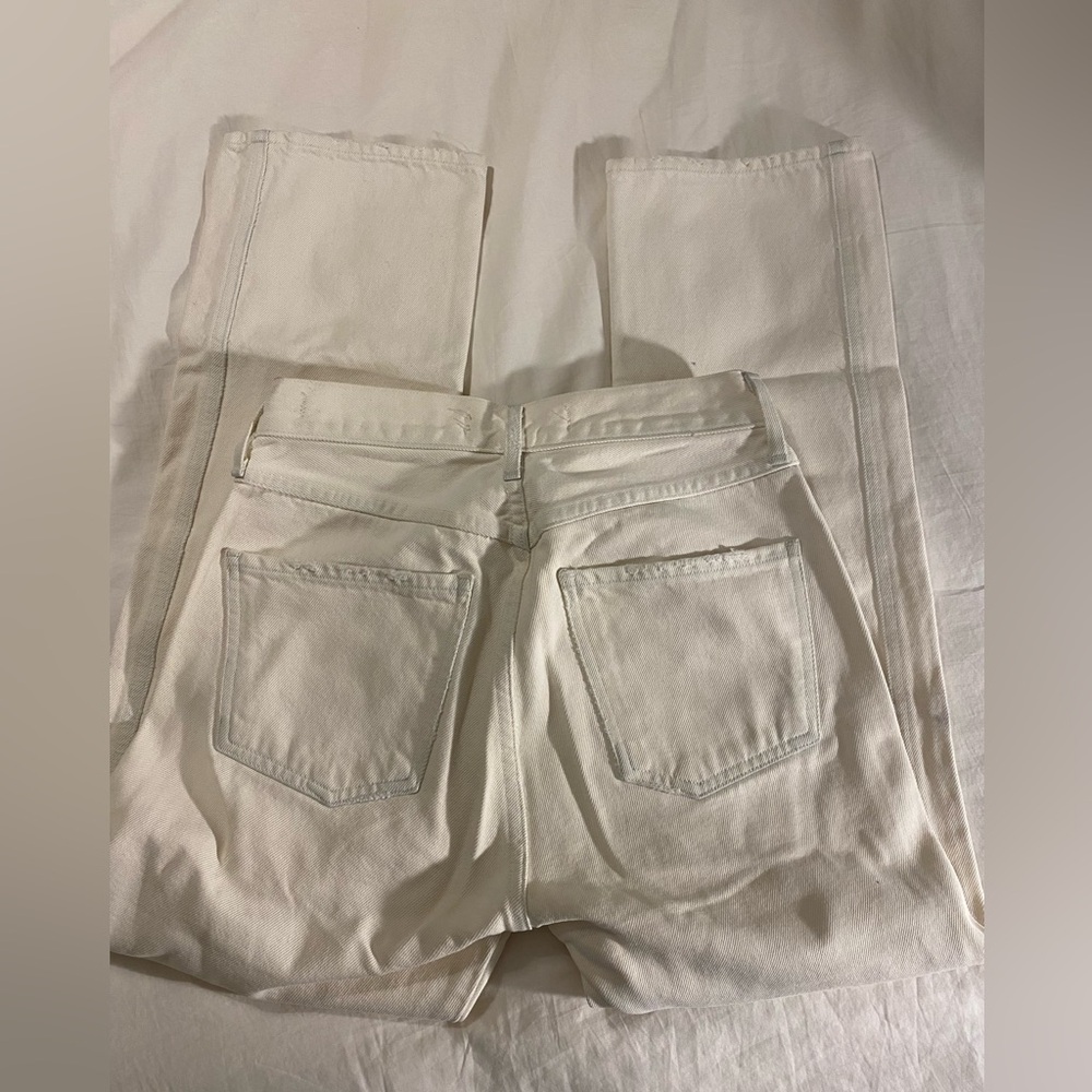Citizens of humanity aritzia collaboration. White straight crop at ankle.Size 24 - Picture 6 of 10